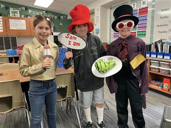  Students dressed as book characters